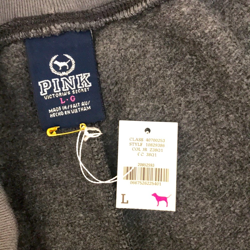 Vintage Vs Pink set rare Bling Jacket hoodie and pants set y2k - Picture 9 of 16